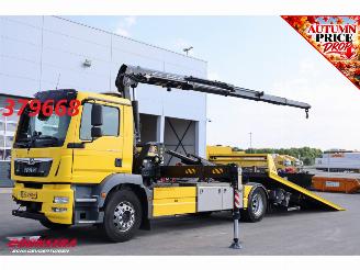 damaged trucks MAN TGM 15.290 Falkom FAS 5000 Fassi F170AT 2X Winde Aufbau/Kran 2020!! 2018/7