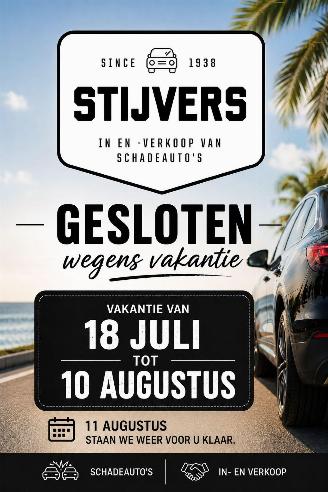 krockskadad bil auto AC I miev Gesloten van 18-07 tot 10-08 2026/1