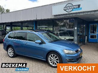 damaged passenger cars Volkswagen Golf Variant 2.0 TDI 150PK Highline DSG Panorama Standkachel Leer Navigatie F1 2013/9