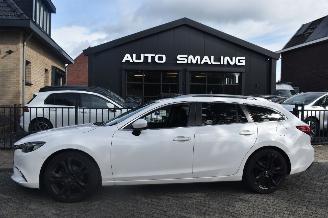krockskadad bil auto Mazda 6 2.2D Skyactiv-D 150Pk  Skylease GT *Navi/Clima/Leder/Stoelverwarming 2015/9