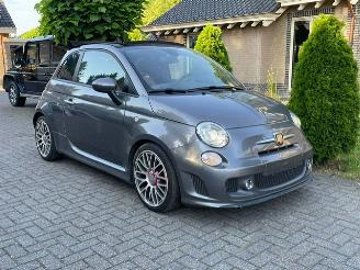 damaged passenger cars Fiat 500C ABARTH 595 TURISMO AUTO LEDER 118 kw 2013/2